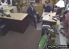 Horny Pawnshop Owner Wants To Sucked His Costumer Dick And Wanna Gets Fucked