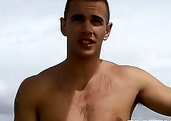 Masturbation and cumming with UK jock