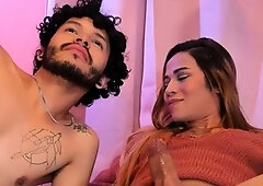 Old man and hot brunette bathroom hardcore