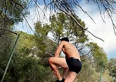 Getting back into the groove of public nudity next to the street