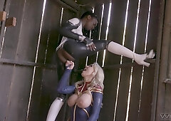 Makes Her Alter Dimension Black Self Squirt Hard Full With Captain Marvel