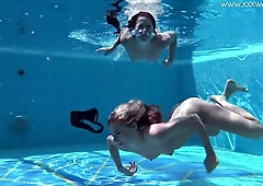 Underwater Show featuring Lindsay's pornstar smut