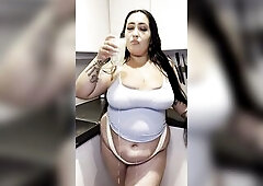 Milk on my MASSIVE milkers