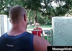 Hot and horny dude gets the massage of his life