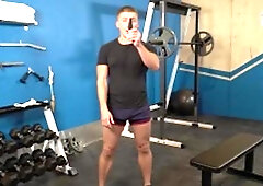 DrillMyHole: Blake Ryder smashed by muscle Jake Porter in the gym