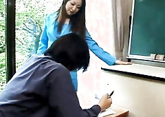 Asian prof sexy girl blows college girl