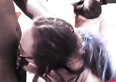 WIFE BRINGS HOME 2 NERDY MILFS FOR BBC SPOUSE TO SHARE