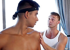 Exercise Friends Have Fun With Sweat-Soaked Shafts