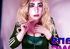 My Female Mask and Big Butt in Tracksuit Leggings