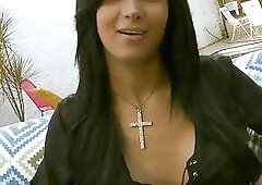 Fake tits tranny asshole fucked outside