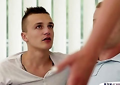 Tattooed stud buttfucked after pussyfucking