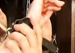 Shackled Older Brunette hair mother I'd like to fuck Endures Nipp Weights and Flogging