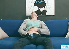Insane Blond Jacob O Jerks And Jacks His Pulsing Wood!