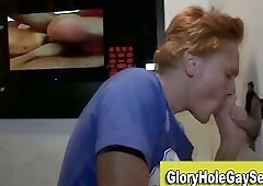 Straight guy tricked at gloryhole