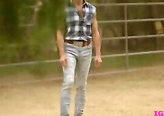 Outdoor anal pounding with hunks Clark Davis and Vincent Oriellys