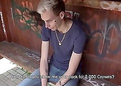 CZECH HUNTER - David Get Paid To Make For First Time Gay Staffs, Anal & Blowjob