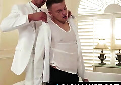 Apprentice Kyle Harper Ordained by Tormentor Jay Stryker Couch Rim to Deep Screwing