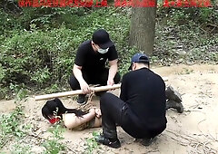 Girl Captured Bound In A Forest(2)