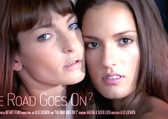 ”Flora & Silvie Luca are lovemaking on the floor”