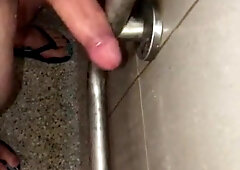 Nasty in the gym douche plumbing the wall to help me jism