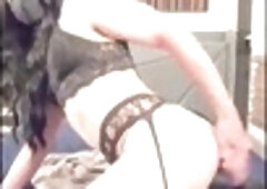Big booty crossdresser, bubble butt, big butt cd