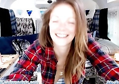 British #Vanlife Honey Shares Bi Male+Male+Female Pegging Dream On Cam!