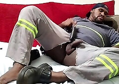 Black amateurs, cumming in, solo
