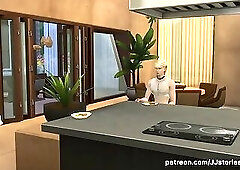 JJ Sims 4 Daddy fucks his stepson on vacations