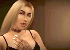 Big tit blonde futa Anais57 dominates and pleasures a smaller guy