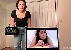 Kimberly Kane pleasures herself on camera while watching her own solo videos