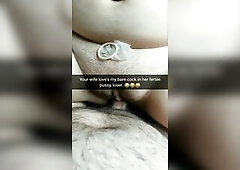 Cheating wife get breed and knocked up by her lover who regular screw her out of fucking-rubber! - Cuckold captions - Milky Mari