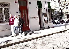 Gay and bisexual guys have a threesome with a chick