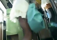 The bus was so hot - Japanese bus 8 - Hot go-betweens!!