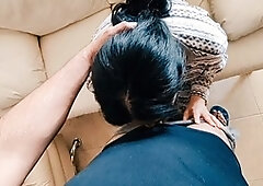 Steamy latina milf gives the best oral pleasure as a hot wife