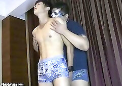 Straight boys are tied up naked and semen extracted