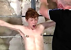 Boynapped.com - Shaved Pain touches uncut cock