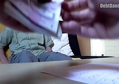 Anal, POV dildo play, and a facial for a broke teen