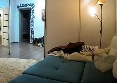 Cute amateur blowjob face cum on cam