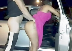 Busty ebony employee offers outdoor anal session for thirty dollars