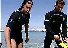 Extravagant hammering on the beach