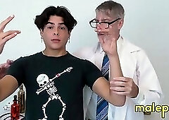 Young man Julian Jaden is finally made to do his job and clean up around the office