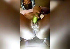 My first time using a cucumber,the feeling was different And I enjoyed it????
