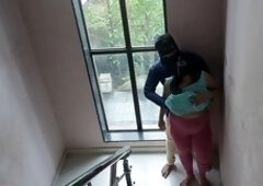 Neighbor getting fucked while enjoying a titty sucking session