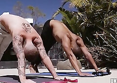 Hot gay interracial sex and cumshot