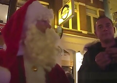 Blonde dutch hooker fucks santa