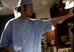 Naughty Black Thug Beating Off