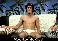 British gay amateur audition and masturbation