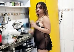 This guy smeared my face with cum and made me drink it.