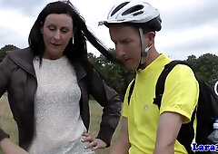 Mature goddess Lara Latex licked & banged