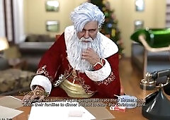 Santa Claus And His Sexy Blonde Wife